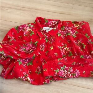 & Other Stories Scarlet Floral Top